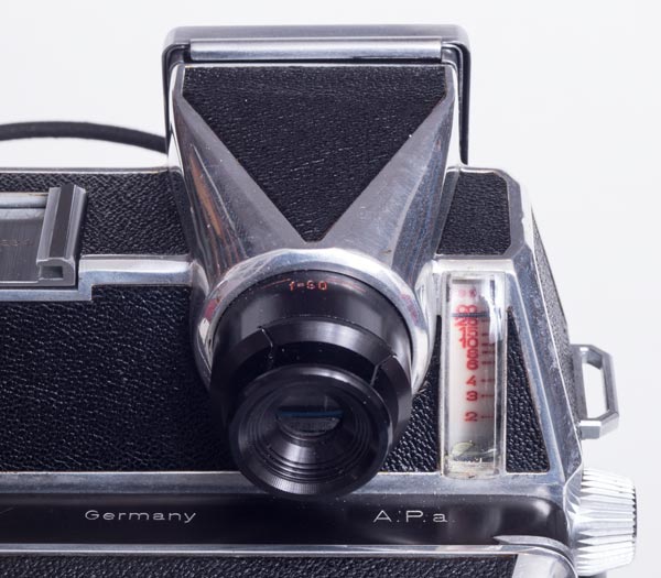 Linhof Super Technika 23 - optical viewfinder and distances scale