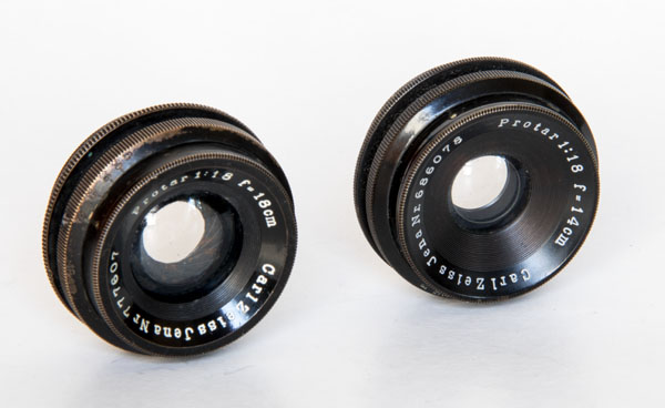 Protar V - Carl Zeiss Jena 14 and 18 cm super wide angle lenses 1926 1927