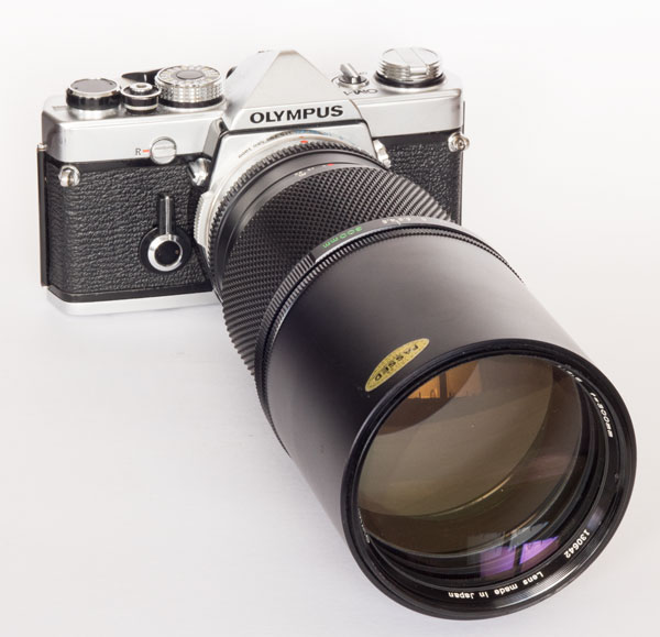 Olympus OM1n with 300 mm f/4.5