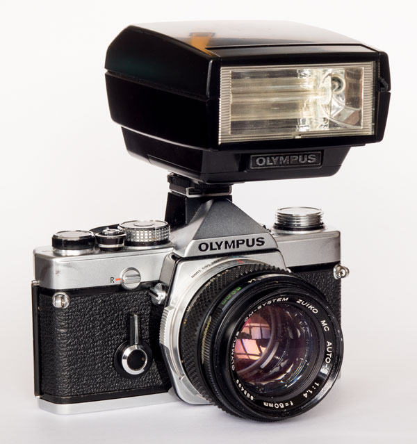 Olympus OM1n with T32 flash