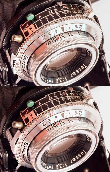 Super Ikonta IV - speed x aperture x exposure value