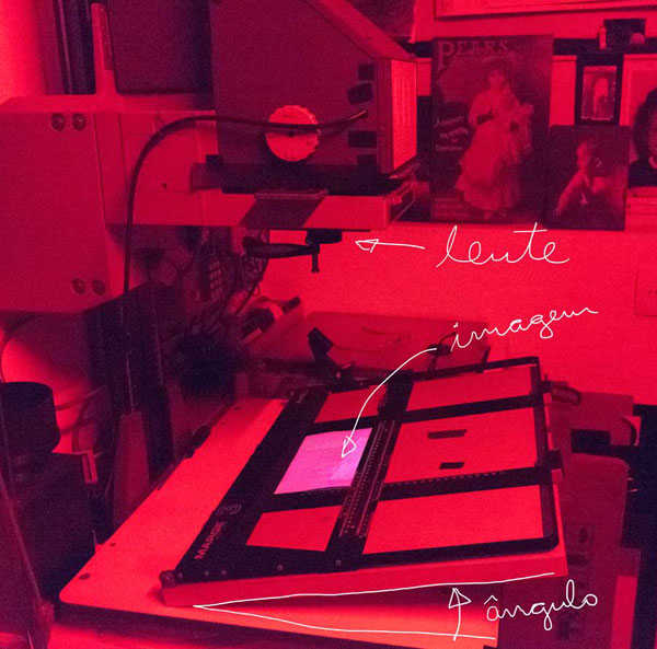 Perspective correction with an enlarger