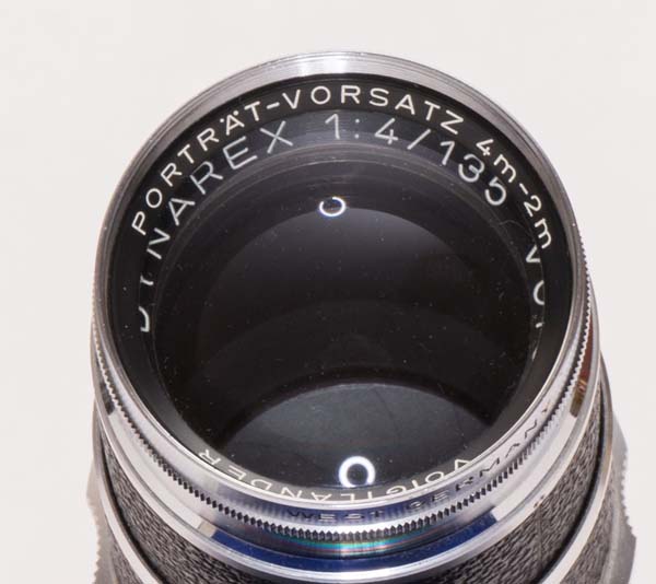 Super Dynarex 135 mm f/4 with portrait lens attachment