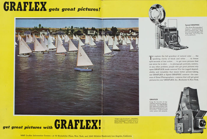 crown graphic graflex - advertising 1947