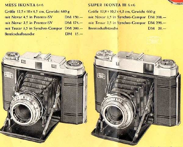 Ikonta and Super Ikonta | Zeiss Ikon – only images