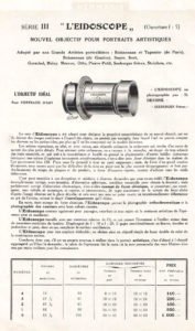 Objectif Hermagis Eidoscope N°4 - 190mm F/1 - Effets Spéciaux Flou Artistique